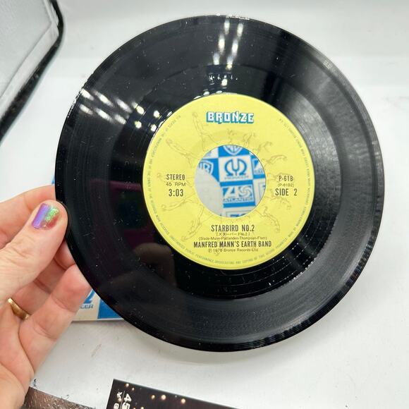 1970s Japanese 45 Vinyl Record Blinded by the Light Manfred Mann's Earth Band - Picture 6 of 8